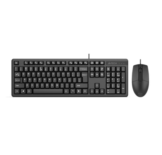 Клавиатура + мышь A4TECH  KK-3330 (KK-3+OP-330) KEYBOARD+MOUSE SET USB BLACK US+RUSSIAN