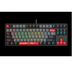 Клавиатура A4TECH BLOODY S87 COMPACT ENERGY RED GAMING MECHANICAL BLMS RED SWITCH RGB KEYBOARD USB US+RUS 