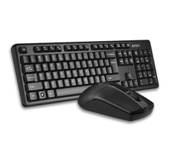 Клавиатура + мышь A4TECH 3330N (GK-3+G3-330N) V-TRACK WIRELESS KEYBOARD+MOUSE SET USB BLACK US+RUSSIAN