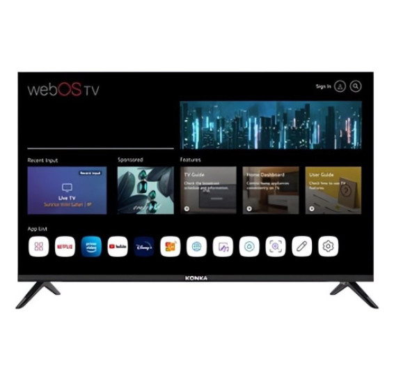 Телевизор Konka 40YR530W 100см, webOS 7.0, FHD, magic пульт, новый процессор, увеличенная память, Apple AirPlay