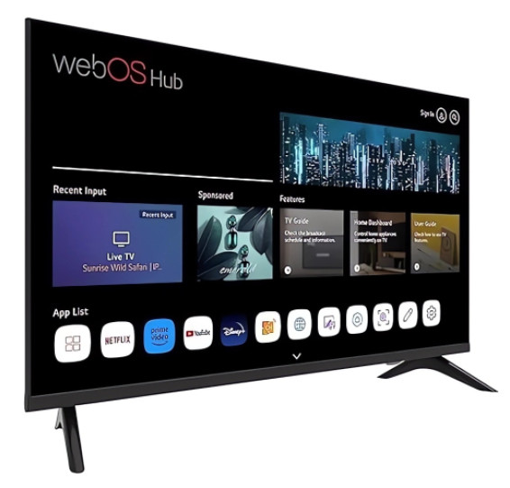 Телевизор Konka 40YR530W 100см, webOS 7.0, FHD, magic пульт, новый процессор, увеличенная память, Apple AirPlay