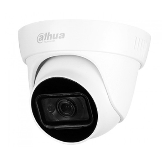 2MP Купольная HDCVI камера Dahua DH-HAC-HDW1200TLP-A-S5 plastic+metal (2MP/1080p/2.8mm/IR30m, IP67/Audio)